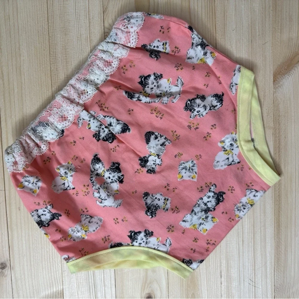 Handmade Small Shop Puppy Bloomies. Size 18/24 months. Great Condition